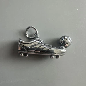 Soccer Football Stainless Steel Pendant 24 Inch Chain Gift FIFA World Cup Sports - Picture 1 of 7