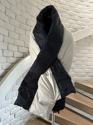 Max Mara The Cube Blue And Ice Down Puffy Stole Scarf OS - Image 1 of 4