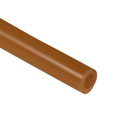Silicone Tubing, 1/4"(6mm) ID x 3/8"(10mm) OD 3.3ft Rubber Tube Hose Pipe, Brown - Image 1 of 4