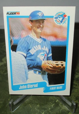 Actualización Fleer 1990 John Olerud Rookie RC #U-128 Toronto Blue Jays Serie Mundial Foto 1 de 2