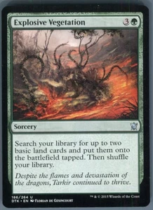Magic the Gathering MTG Dragons of Tarkir Explosive Vegetation #186 - Picture 1 of 2