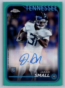 2024 Topps Chrome #RA-JSM Jabari Small Rookie Autographs Aqua Refractor #/199 - Picture 1 of 2