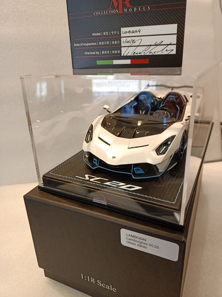 Lamborghini SC20 gloss white MR Models LAMBO049 scala 1/18 limited 299 - Immagine 1 di 4