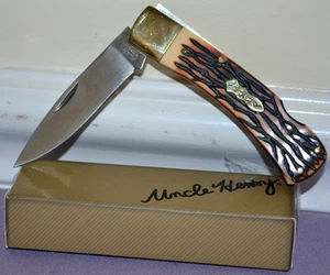 Schrade Uncle Henry 5UH Bruin Flat Blade Lock-back Klappmesser -- Neu - Bild 1 von 12