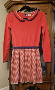 Mini Boden Red Long sleeve Collard knit dress size 11-12yrs For girls - Picture 1 of 13