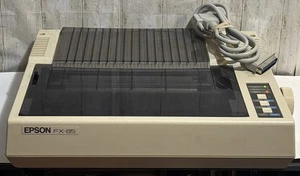 Epson FX-85 Dot Matrix Printer w/36 Pin To 25 Pin D-Sub Parallel Printer Cable - Picture 1 of 12