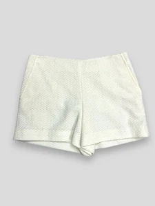 RAG & BONE CORA TEXTURED IVORY MID RISE SHORTS SIZE 6 - Picture 1 of 3