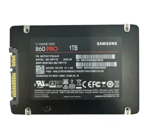 Samsung 860 PRO Series MZ-76P1T0 1TB SSD 2.5'' V-NAND SATA Solid State Drive - Picture 1 of 2