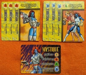 OVERPOWER Mystique IQ LOT IQ hero 6 sp Fatal Marksman x3 Government Agent x3 - Picture 1 of 8