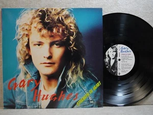 Gary Hughes Strength of Heart 1990 Korea LP Picture & Lyric W/Insert NM- ~ NM - Picture 1 of 6