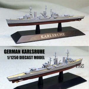 PRIMERA GUERRA MUNDIAL ALEMÁN KARLSRUHE 1/1250 modelo diecast barco DEAGOSTINI barco de batalla - Imagen 1 de 8