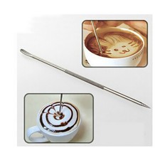 DIY Coffee Latte Art Pen Stainless Steel Tool Espresso Machine Cafe Kitchen