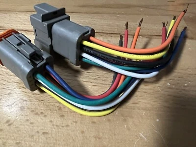 E003 Estilo 14 AWG Montado Deutsch 8 Pin Conector Impermeable 6" Arnés de Cable Foto 1 de 4