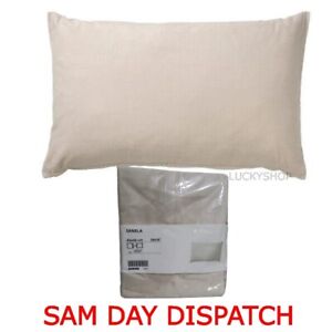 Ikea Sanela Cushion Cover 65cm x 40cm 100% Cotton Light beige FREE DELIVERY UK