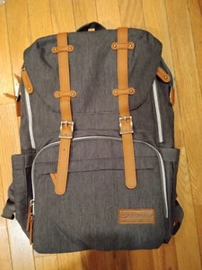 Borsa per pannolini zaino CANWAY grande unisex borsa per bambini borsa per pannolini con fasciatoio... - Foto 1 di 9