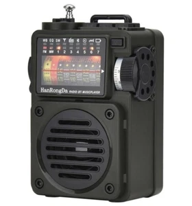 DollaTek HRD-700 Pocket Retro Mini Radio 10-Band Bluetooth AM FM SW Radio Retro - Picture 1 of 15