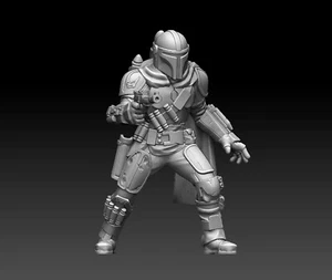 Din Djarin Custom Star Wars Legion The Mandalorian Miniatur 3D gedruckt - Bild 1 von 2