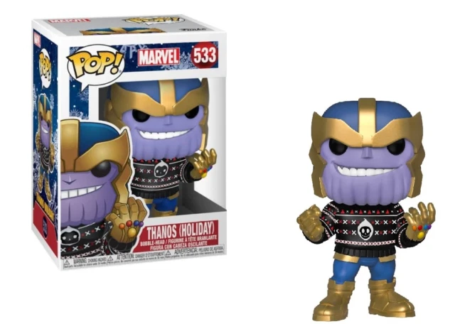 Funko Pop! Marvel: Holiday - Thanos (Holiday Sweater) Vinyl Figure