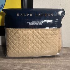 NEW Ralph Lauren Wyatt QUILTED Pillow SHAM Sham Euro 26 x 26"  PLSHD BRNZ GOLD