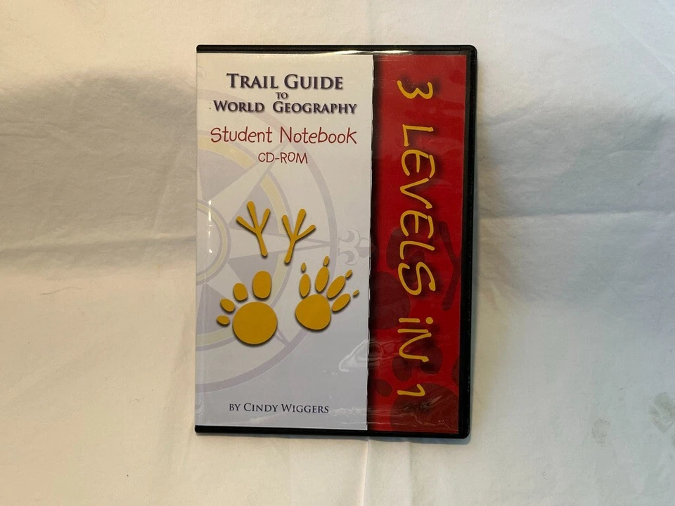 Trail Guide to World Geography Student Notebook CD-Rom Homeschool Printable - Image 1 of 1