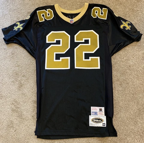Authentic Lorenzo Neal New Orleans Saints Wilson Black Jersey SZ 44 Cover