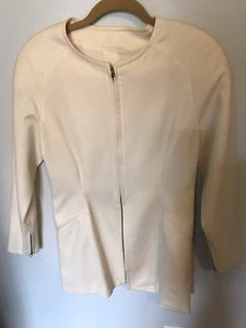 Tristano Onofri Ivory Wool Jacket - Size 8 - Picture 1 of 6