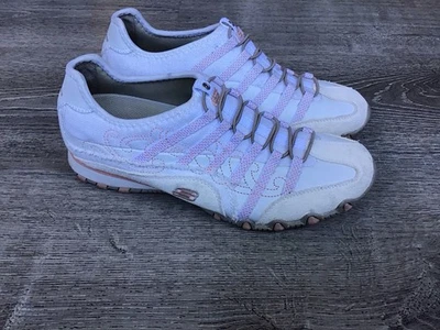 Zapatos Tenis Skechers Bikers Mujer Talla 8.5 Dream Come True 21468 Blancos Foto 1 de 4