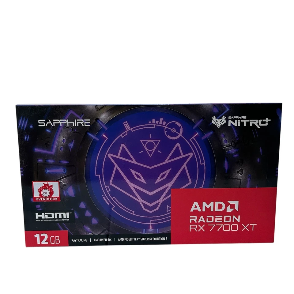 Sapphire NITRO+ RX 7700 XT 12GB GDDR6 OC Graphics Card Brand New Sealed - Image 1 of 4