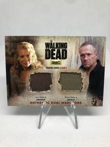 THE WALKING DEAD SEASON 3 PT 2 ANDREA/MERLE DUAL Relic CARD #DM2 SP - Picture 1 of 6