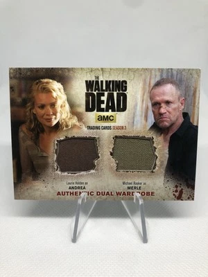 THE WALKING DEAD SEASON 3 PT 2 ANDREA/MERLE DUAL Relic CARD #DM2 SP - Image 1 of 4