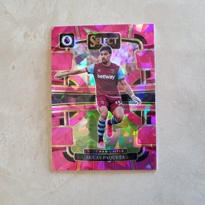 2023-24 Panini Select Premier League - Terrace Lucas Paqueta #91 Pink Ice Prizm - Bild 1 von 2