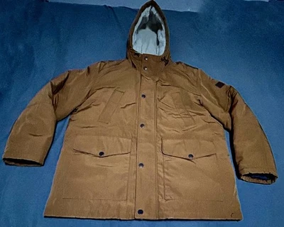 Lucky Brand Inner Puffy Eco-friendly Winter Coat, w/Sherpa-lined Hood, Men’s XL  - Image 1 of 4