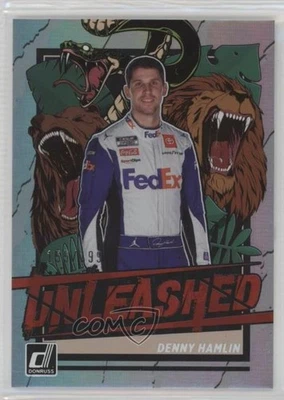 2023 Panini Donruss NASCAR Unleashed Holographic /199 Denny Hamlin #U6 - Image 1 of 2