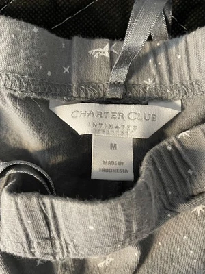 Charter Club Intimates Navidad Pijama Mujer Dormir Pantalones Parte Inferior Talla M Foto 1 de 2