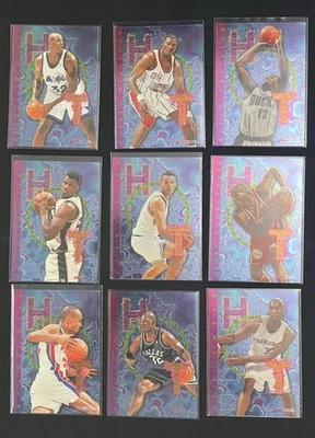 🔥(9) 95-96 Hoops Hot List Near Complete Insert Set 9/10 Missing Michael Jordan - Image 1 of 2