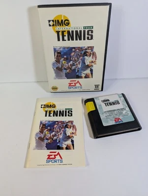IMG International Tour Tennis Sega Genesis CIB w Manual - Cleaned/Tested/Working - Image 1 of 2