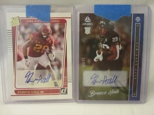 2022 Panini Luminance Breece Hall Rookie Auto /50 più Rated Rookie /10 - Foto 1 di 6