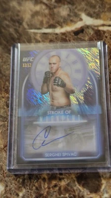 2025 Topp Midnight Stroke of Midnight Purple Shimmer /12 Serghei Spivac Auto - Image 1 of 2