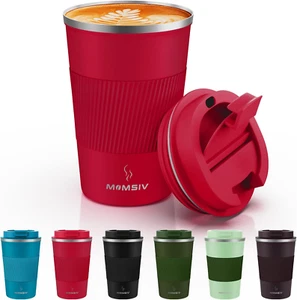 12Oz Travel Mug, Insulated Coffee Cup with Leakproof Lid, Vacuum Stainless Steel - Picture 1 of 7