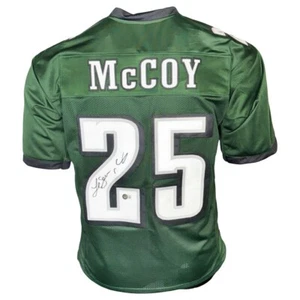 LeSean McCoy Signed Philadelphia Green Football Jersey (Beckett) - Picture 1 of 3