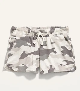 Old Navy Kids Size Large (10-12) Gray Camo Jersey Shorts Dolphin-Hem  NWT - Picture 1 of 2