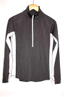 Under Armour Top Women?S Small S Gray White Half Zip Pullover Cold Gear Fitted