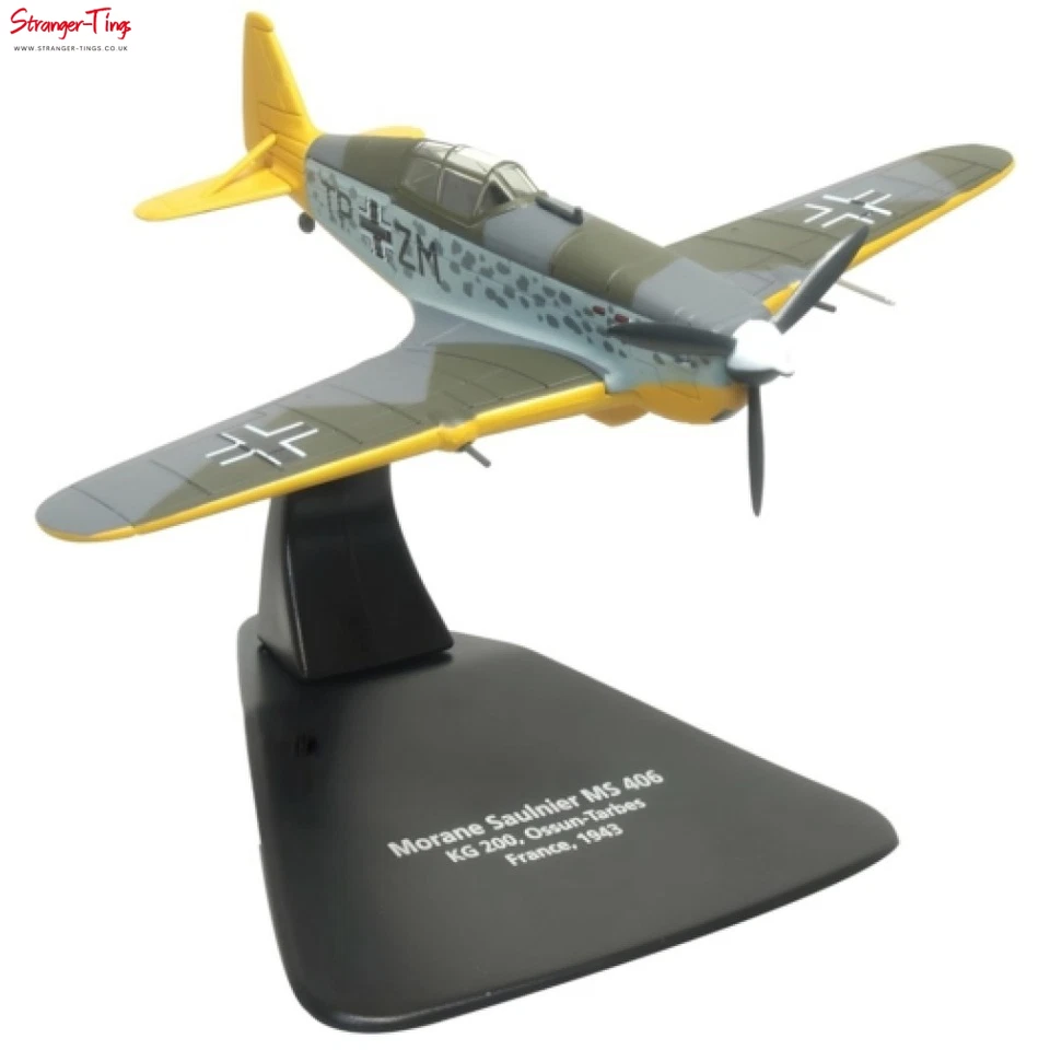 OXFORD DIECAST AC116S 1/72 MORANE SAULNIER 406 KG200 OSSUNTARBES FRANCE 1943 - Image 1 of 1