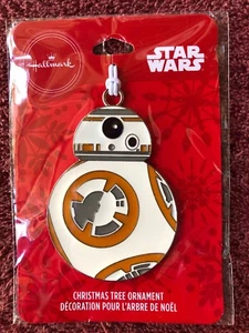 Adorno de árbol de Navidad de metal esmaltado Hallmark 2019 Star Wars BB-8 NUEVO - Imagen 1 de 2