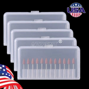 USA 5Packs Dental 0413 Brownie Polishers Friction Grip FG Mini Points 12pcs/pack - Picture 1 of 11