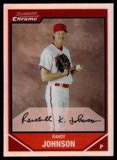 2007 Bowman Chrome Refractors Randy Johnson Arizona Diamondbacks #72
