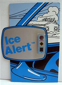 Auto Car Stick On Ice Alert Pittsburgh Old Unused Store Stock - Picture 1 of 2