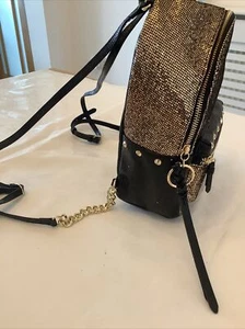 Victoria’s Secrets Gold Sparkle Backpack - Picture 1 of 6