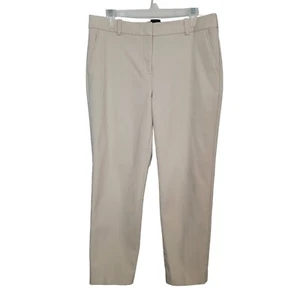 Talbots Sz 10 Freeport Pants Khaki Chinos Tan Ankle Business Casual Mature EUC - Picture 1 of 12