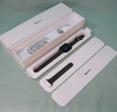 APPLE WATCH Series 3 42mm Aluminum Case Space Gray   TESTED WORKING - Image 1 of 4